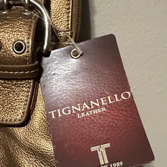 Tignanello Metallic Metallic Broze Shoulder Bag & Wallet Set - Picture 5 of 10